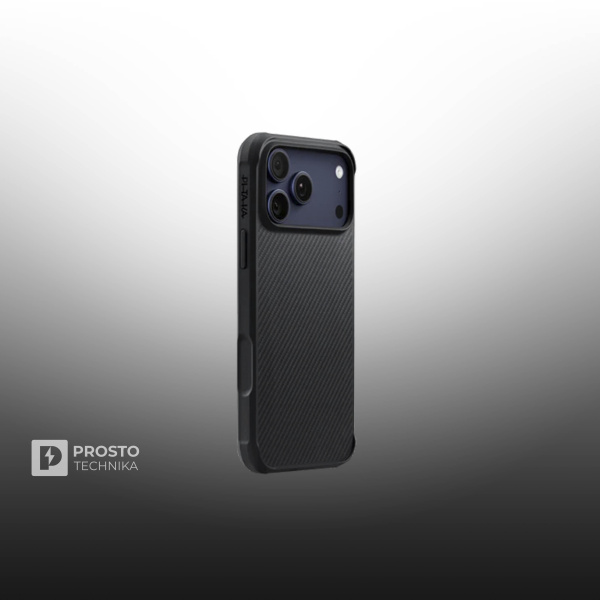 Противоударный чехол Pitaka Aramid ProGuard Case для iPhone 17 Pro Max- Черный